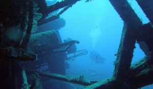 wreck diveing in mogan gran canaria